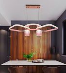 Avior Chandelier for Living Room, jhoomar for Hall Ceiling, Dining Table Hanging Lights, Pendant Lamps for Home Diwali Decoration and Restaurants and Hotels Decoration Lamps (Multi-Colors Lights)