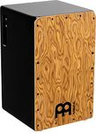 Meinl Pickup Cajon Box Drum with Internal Strings for Snare Effect - NOT MADE IN CHINA - Makah Burl Frontplate/Baltic Birch Body, Woodcraft Professional, 2-YEAR WARRANTY (PWCP100MB)