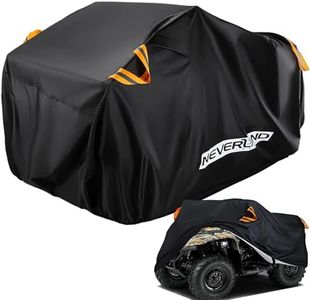 Neverland ATV Cover Waterproof Heavy Duty 300D All Weather Protection Up to 82'' 4 Wheeler Covers Outdoor Storage Compatible with Polaris Sportsman Yamaha Honda Kawasaki KFX with Reflective Strips