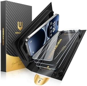 UNBREAKcable for iPhone 16 Pro Screen Protector [Quick-Installation Box] 3-Pack 9H+ Hardness Shatterproof Tempered Glass [99.99% HD Clear] [Case Friendly] [Bubble Free] for Apple 16 Pro 6.3 inch