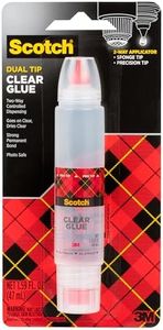 Scotch Clear Glue in 2-Way Applicator, 1.6 oz, Photo Safe and Non-Toxic (6050)