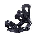 XCMAN Outdoors All-Mountain Snowboard Binding | Boot US Size 6-9 (Black, M)