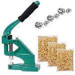 Yescom 14lb Heavy Duty #0/#2/#4 Die Hand Rivet Press Grommet Machine Workshop Eyelet Punch Tool Kit, 900pcs Set Washer