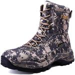 cungel Men's Camo Hunting-Boot Waterproof Hiking Boots Anti-slip Lightweight Breathable Durable Outdoor Shoes High-cut Fishing Climbing Working Trekking, Digital Camo, 11