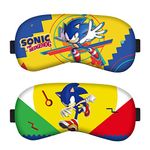 2 pcs Sonic Eye Mask ATVOYO-Sonic Hedgehog Eye Mask 3D Printed Cartoon Eye Mask with Elastic Strap Soft Fluffy Sleep Hood Boys Girls Children Sleep Travel Eye Mask