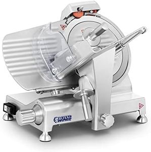 Royal Catering - RCAM 250EXPERT - Affettatrice - da 0 a 12 mm - 180 W - Ø 25 cm - Dispositivo di affilatura - Serie EXPERT - Spedizione gratuita