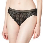 DKNY Women's Superior Lace Bikini Panty, Black, Small