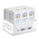 UltraDEX Daily Oral Rinse + Whitening, Clinically Proven 12hr Bad Breath Treatment, Alcohol Free Mouthwash, Mint 6 x 500 ml, Clear