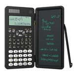 NEWYES Scientific Calculator for Students, Calculator with Notepad Middle and High School Supplies,82 MS Foldable Science Calculator with Writing Tablet for Students & College