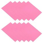 PATIKIL Down Jacket Repair Patch 6" x 8", 10 Pack Self Adhesive Nylon Fabric Patch for Tent Clothes Outdoor Camping Gear, Pink