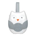 FirstHealth Soothing Sounds Baby Lullaby Speaker with 12 Sound Options - Customizable Timer - Fun and Cute Owl Design - Hanging Loop Attaches to Strollers, Carriers, and More - Battery Power