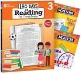 180 Days™: Reading, Writing and Math for Grade 3: 3-Book Set: Practice, Assess, Diagnose