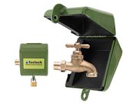 Fozlock Outdoor Faucet Lock System - Insulated Water Spigot Lock and Garden Hose Bib Lock with Cover, Stainless Steel - Prevent Water Theft and Stop Unauthorized Water Use, Easy Installation