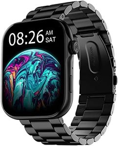 Noise ColorFit Ultra 3 Bluetooth Calling Smart Watch with Biggest 1.96" AMOLED Display, Premium Metallic Build, Functional Crown, Gesture Control with Metallic Strap (Jet Black: Elite Edition)