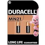 Duracell Specialty Alkaline MN21 Battery 12V, pack of 2 (A23 / 23A / V23GA / LRV08 / 8LR932) designed for use in remote controls, wireless doorbells and security systems