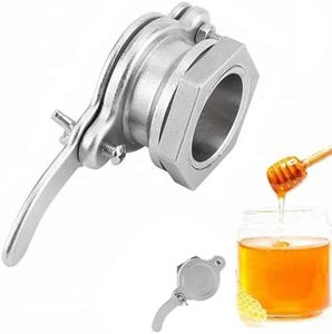 Armastuse Stainless Steel Honey Tap,Bee-Keeping Stainless Steel Honey Door Extractor, Honey Mouth Extraction Faucet Flow Filling Door Mouth Bee-Keeping Tool,for Professional Or Non Professional