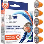 Nespresso Compatible Cleaning Pods. 5 Nespresso Cleaner Capsules. Improved Coffee Flavor. For Nespresso Originaline, Use with Nespresso Descaling Kit.