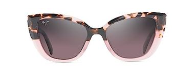 Maui Jim Women Blossom Sunglasses, Pink Havana W/Rose/Maui Rose Polarized, Small