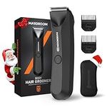 Maxgroom ManScape Body Hair Trimmer Men, Electric Razor for Pubic Hair, Ball Shaver with Stored Case, IPX7 Waterproof Body Groomer for Private Parts (Black)