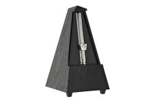 Wittner Metronome Taktell Pyramid Shape System Maelzel Series 845 - Plastic casing - Without bell - Black - Mechanicaly wound - No batteries required - Made in Germany