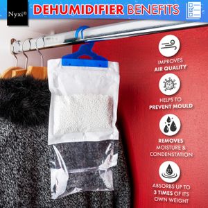 Nyxi Hanging Wardrobe Dehumidifier 12-Pack – Moisture Absorber Bags