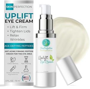 Revitalize Your Eyes: Uplift Anti-Aging Eye Cream for Dark Circles, Wrinkles & Puffiness Copper Cream Peptide Complex Haloxyl Lift Tighten Droopy Lids Argireline Matrixyl Pepha Tight .5 oz