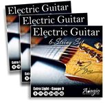 3 PACKS - Adagio Professional Electric Guitar Strings 9-42 Gauge 9 Ball Ends