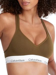 Calvin Klein Women's Sports Bra, Dark Olive, M