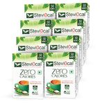 Stevi0cal Stevia Sweetener Powder in Sachets | 100% Sugar Free Natural | Zero Calorie for Weight Management, Diet, Diabetic Friendly | 50 Sachets, 1 Gram/sachet - Pack of Eight (8 x 50 sachets)