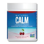 Natural Calm Magnesium Citrate Powder (Cherry Flavour) - Quick Absorbing - Magnesium Drink, 226g