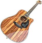 41 inch Cutaway solid koa Acoustic Guitar Ebony fingerboard abalone inlays