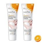 2Pcs Vitamin C Underarm Cream, Intimate Cream For Women for Intimate Areas and Bikini Area, Dark Spot Remover for Neck, Armpit, Underarm, Elbow, Inner Thigh and Knees(1.8FL.Oz)