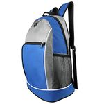 SumacLife Sportslite Lightweight Sports Travel Nylon Bl, Blue/Gray