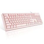 Basaltech Pink Keyboard with 7-Colo