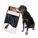 Pawz PZBLKL Water-Proof Dog Boots, Large, 3-Inch to 4-Inch, Black