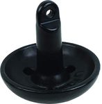 Attwood 9943B1 Solid Cast Iron 15-Pound Mushroom Boat Anchor, Black PVC-Coated Finish