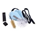 Andoer Saxophone Cleaning Kit, with Cleaning Tool Brush Cloth Thumb Rest Cushion Reed Case for Alto Tenor Soprano Saxophone Care