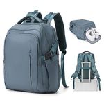 Cabin Bags for Travel, Underseat Carry on Hand Luggage Backpack for Women Airplane Approved Travel Backpack Personal Item Travel bag 15.6 inch Laptop Backpack for Business Casual Work,M3-Peacock Blue