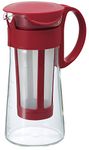Hario Mizudashi Cold Brew Coffee Pot, 600 ml, Red, Glass