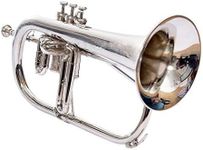 NEW BRAND Flugel Horn Bb Flat Silver Nickel With Free Hard Case+Mouthpiece RDS123