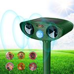 Funnaura Solar Cat Repellent Ultrasonic, Best Cat Repeller for Garden, Outdoor Animal Scarers Motion Sensors