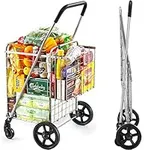 Wellmax Metal Grocery Shopping Cart