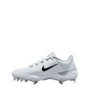 Nike Men's Alpha Huarache Elite 4 Baseball Metal Baseball Cleats Shoes DJ6521, White/Black, 14