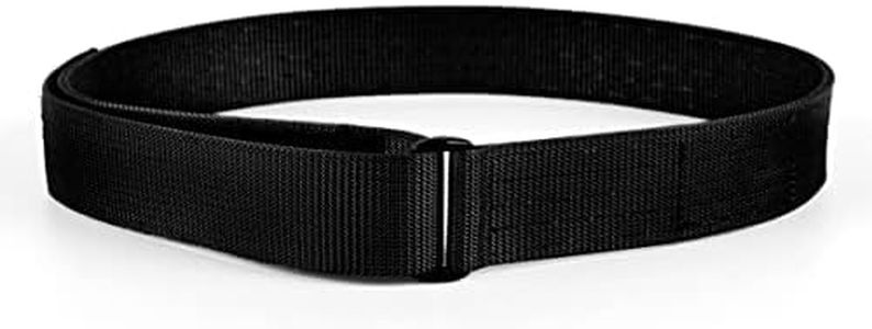 WOLF TACTICAL Heavy Duty Simple EDC Belt - Stiffened 2-Ply 1.5” Nylon Gun Belt for Concealed Carry, Holsters, Pouches