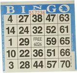 American Games 1on Blue Bingo Paper (500 Sheets),Cards included