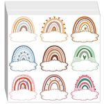 180Pcs Rainbow Name Tag Stickers, Cute Self Adhesive Name Stickers Name Tags Water Bottle Labels for Desk Classroom Bulletin Board Back to School Supplies Walls Decoration Party Favor(20 Sheets)