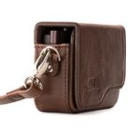 MegaGear MG1222 Canon PowerShot G9 X Mark II, G9 X Leather Camera Case with Strap, Dark Brown