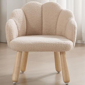 DAYARUS Toddler Chair, Shepra Kids Chairs Comfy Activity Table Chair, Wood Kids Sofa Couch, Soft Kid Reading Chair, Boy Girls Desk Chairs for Ages 2-5, Toddler Armchair for Bedroom/Nursery, Khaki