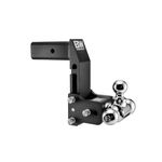B&W Trailer Hitches 2.5 Model 10 Blk T&S Tri Ball for Multi-Pro Tailgate