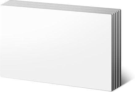 LLPT Dry Erase Magnetic Sheets 6 Packs 8.3" x 12.2" Reusable Washable No Adhesive Trimable Sticker Notes for Refrigerator Desktop Shelf DIY Whiteboard Color White (MSW912)